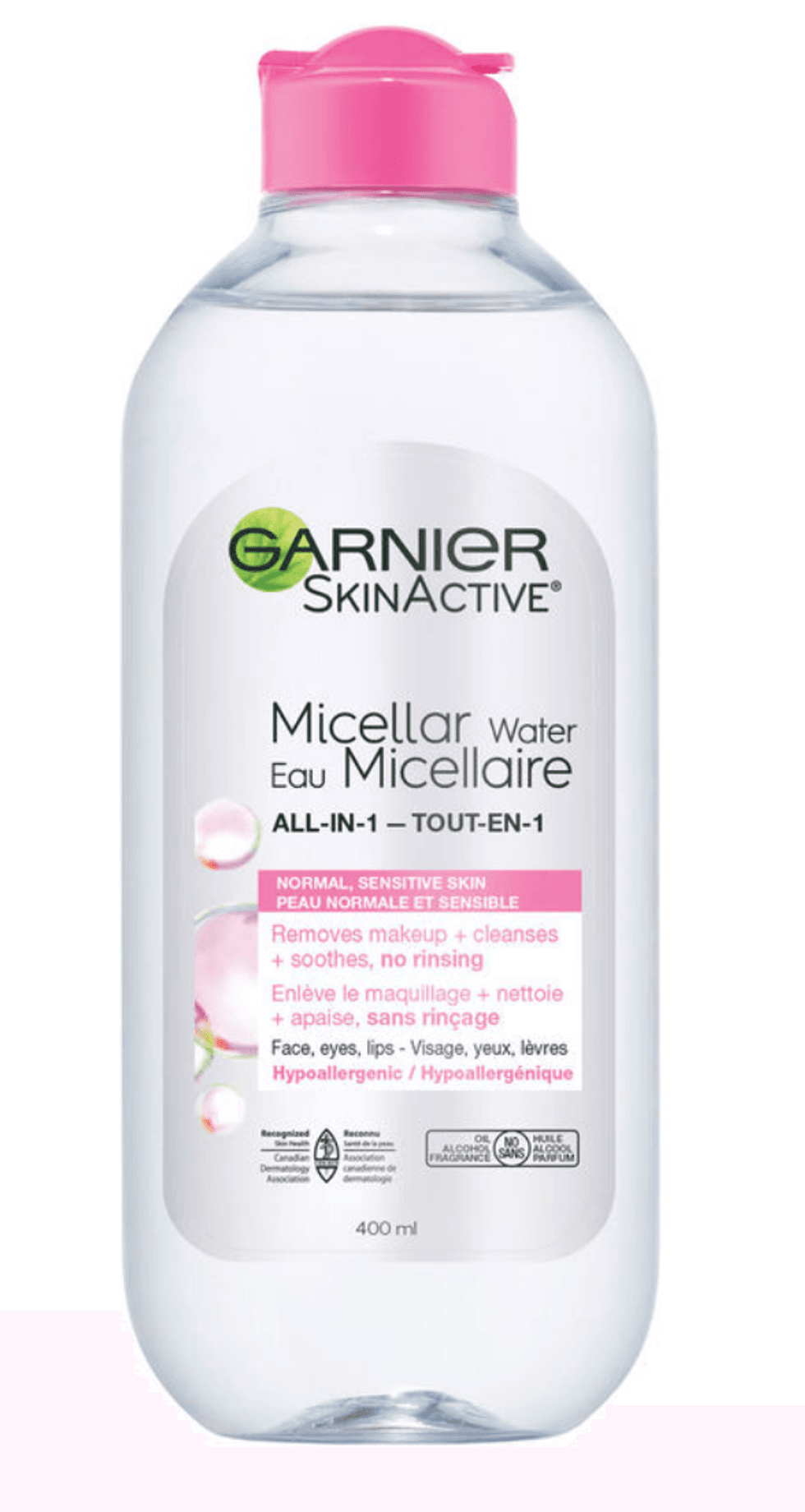 Eau micellaire Garnier.