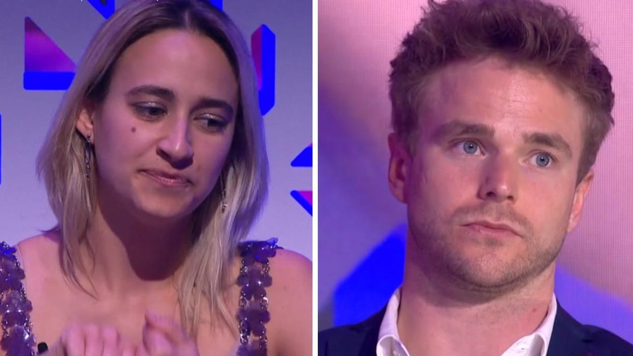 Éléonore Lagacé. Droite : Hugo Barrette.