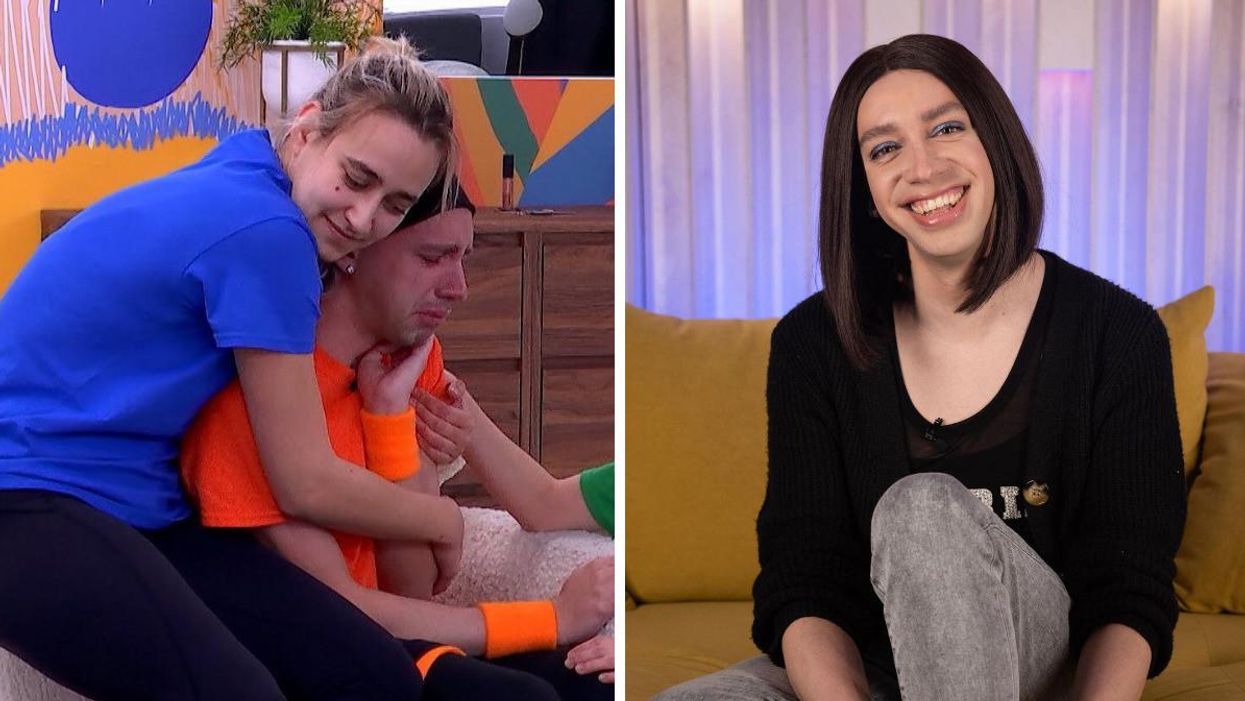 Éléonore Lagacé et Tranna Wintour à Big Brother Célébrités. Droite : Tranna Wintour à Big Brother Célébrités.