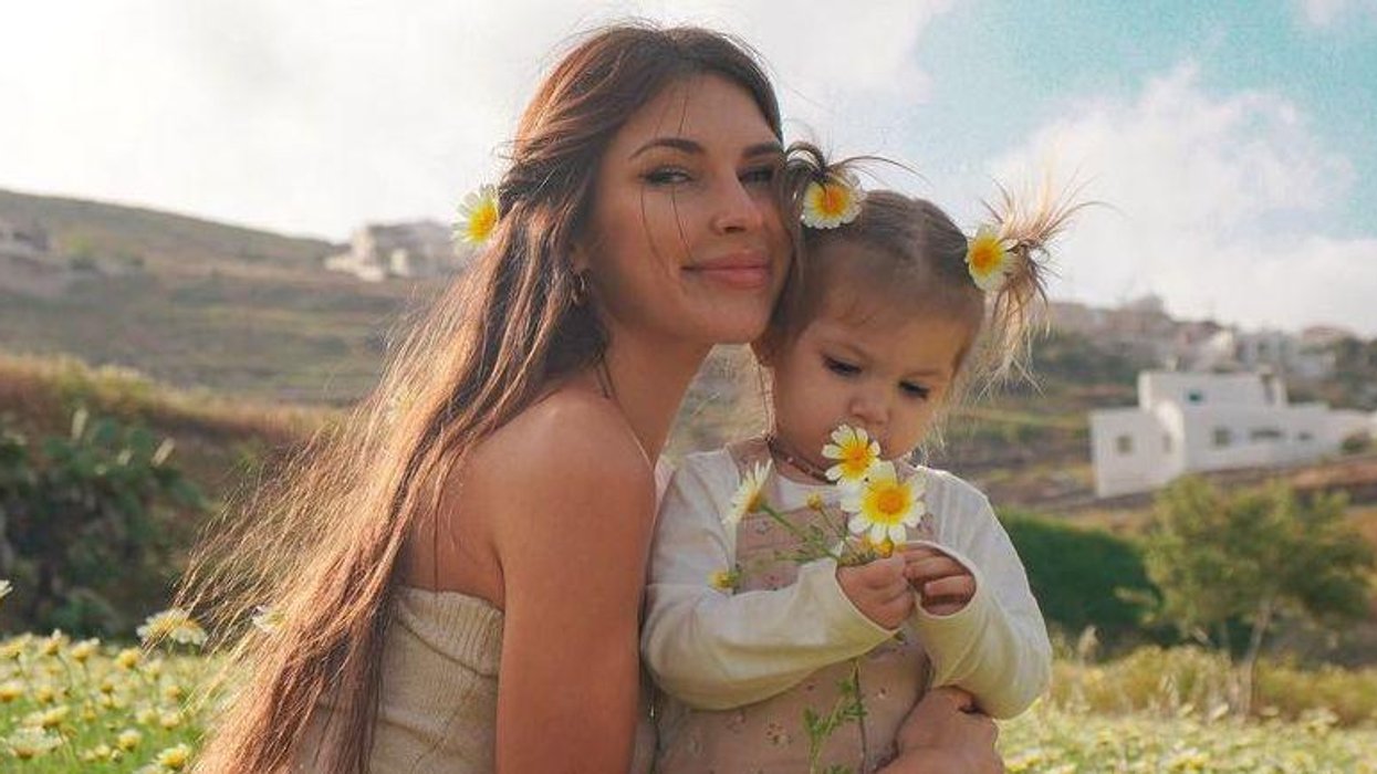 Élisabeth Rioux et sa fille Wolfie.