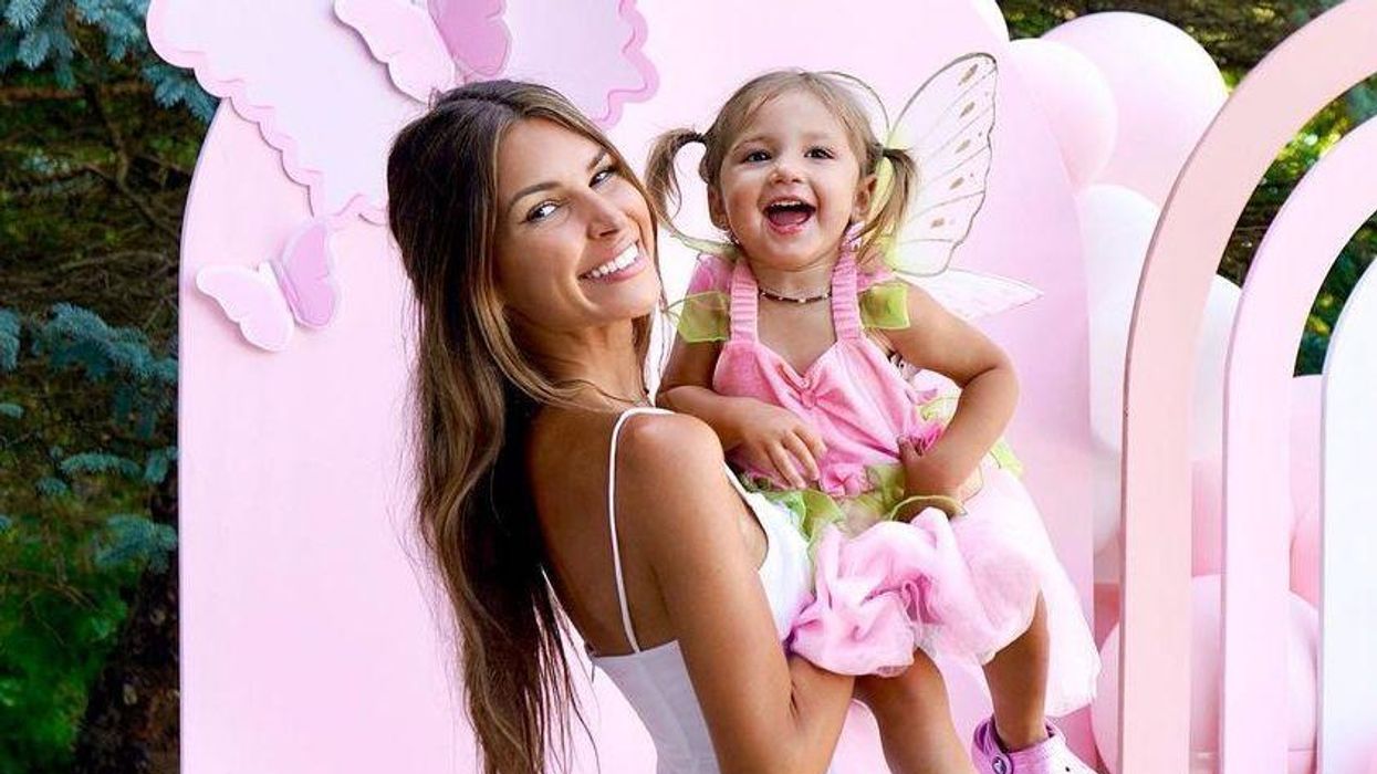 Élisabeth Rioux et sa fille Wolfie.