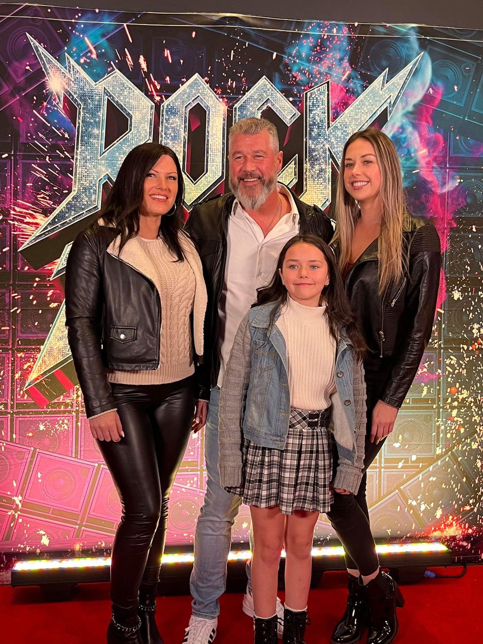 Emmanuel Auger au tapis rouge de Rock of Ages.