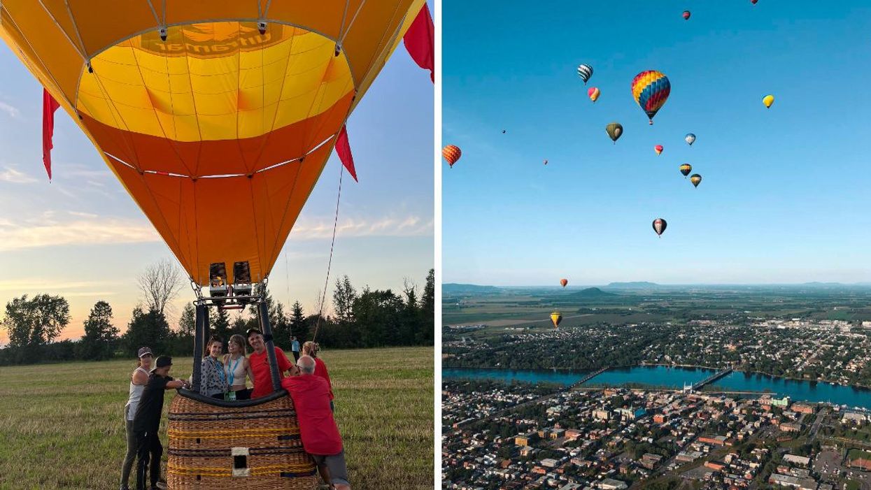 Envolée de montgolfières à Saint-Jean-sur-Richelieu.