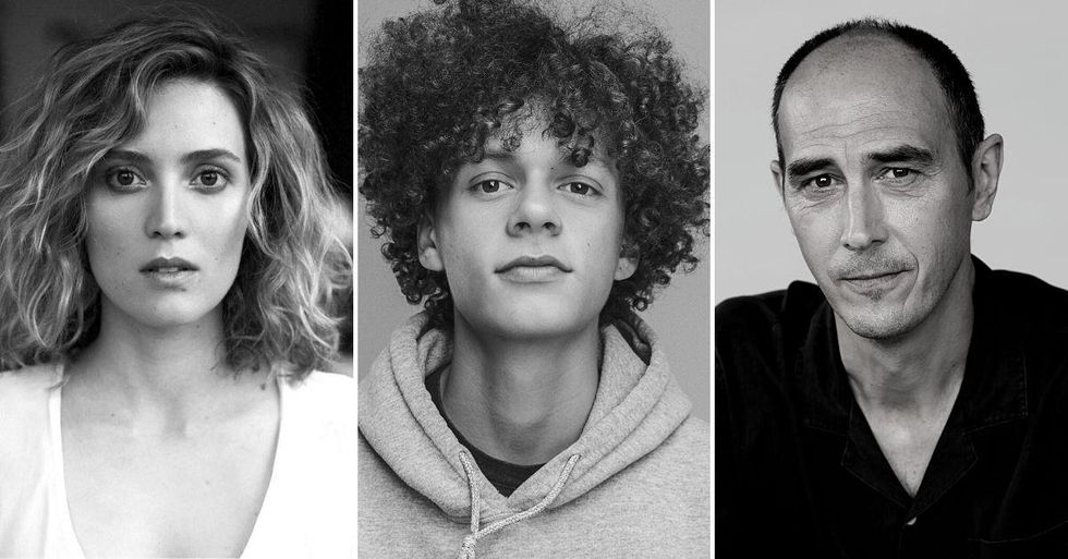 Evelyne Brochu, L\u00e9vi Dor\u00e9 et Steve Laplante de la s\u00e9rie Chouchou.