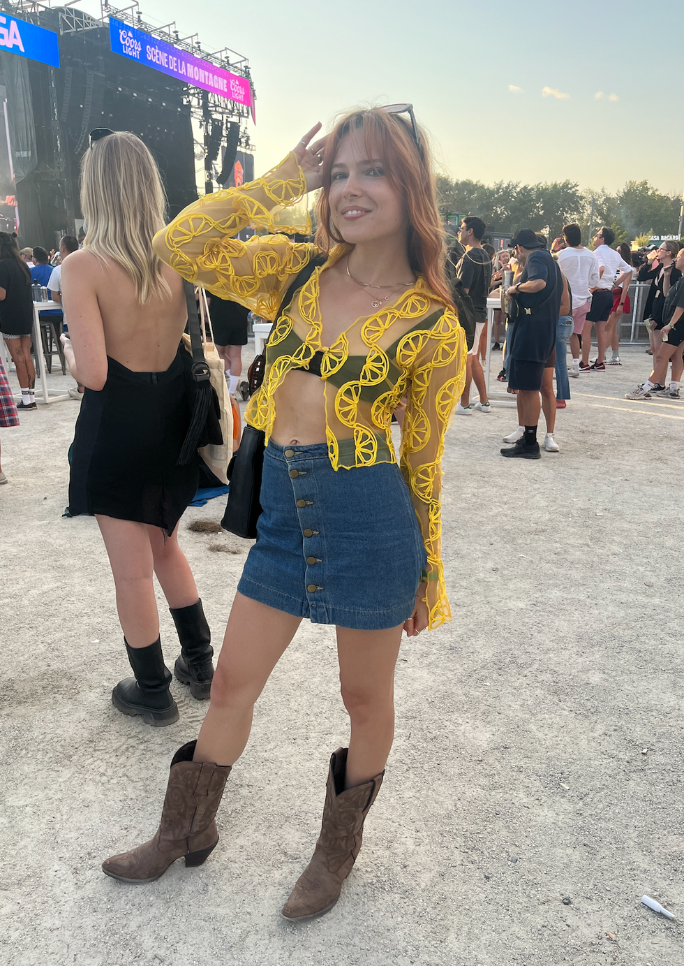 Festivali\u00e8re \u00e0 Osheaga 2023.