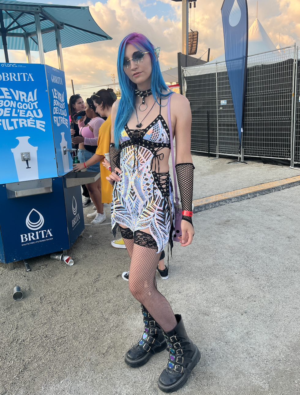 Festivali\u00e8re \u00e0 Osheaga 2023.