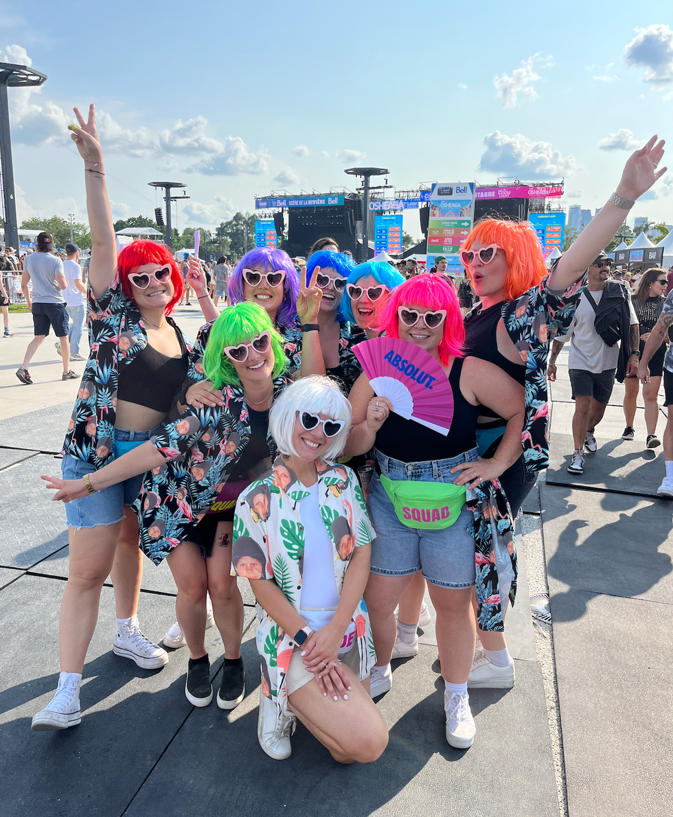 Festivali\u00e8res \u00e0 Osheaga 2023.