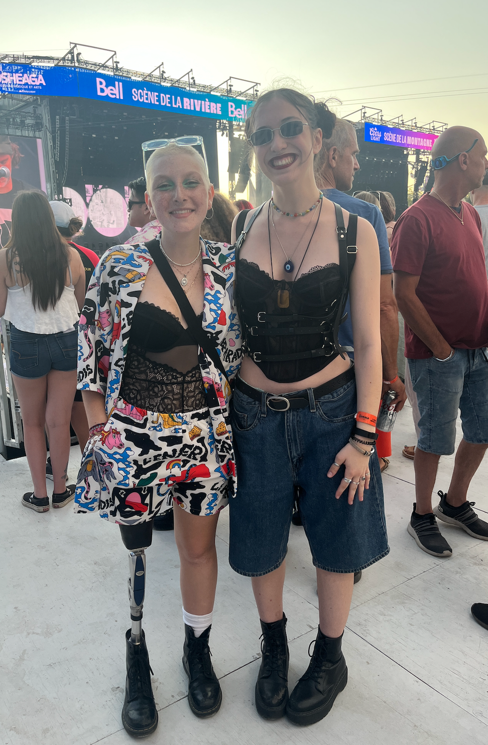 Festivali\u00e8res \u00e0 Osheaga 2023.