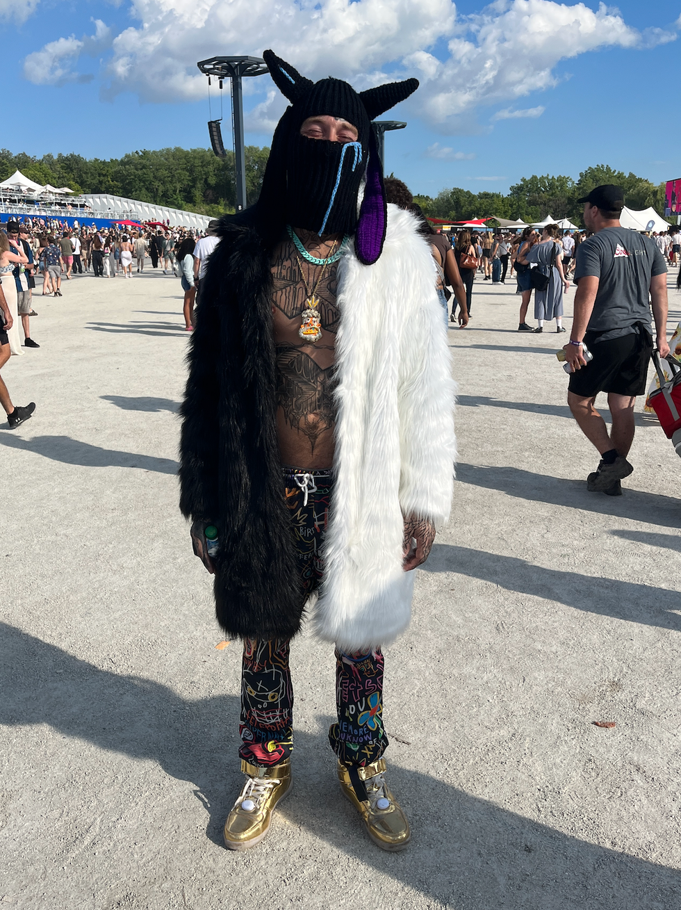 Festivalier \u00e0 Osheaga 2023.