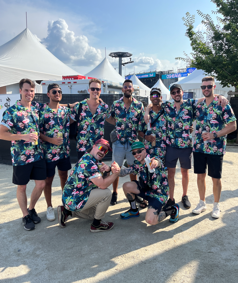 Festivaliers \u00e0 Osheaga 2023.