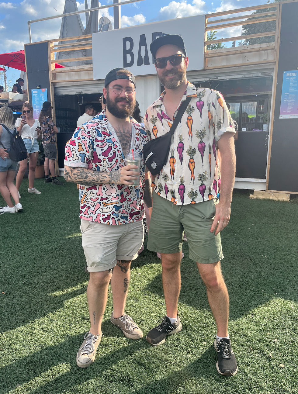 Festivaliers \u00e0 Osheaga 2023.