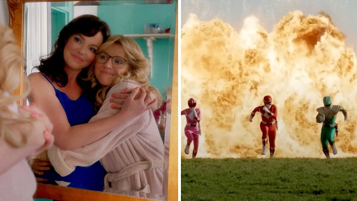 Firefly Lane sur Netflix. Droite : Mighty Morphin Power Rangers: Once & Always sur Netflix.