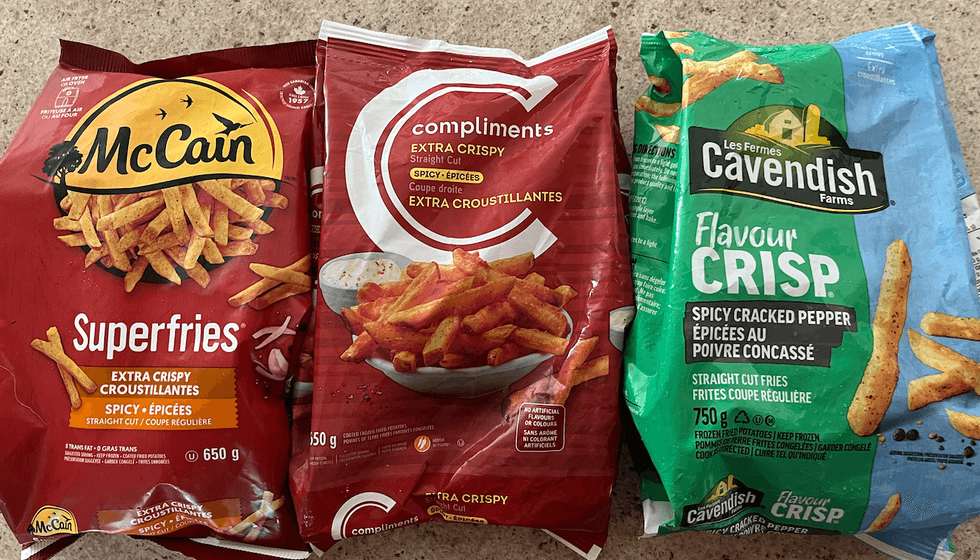 Frites McCain, Compliments et Les fermes Cavendish.