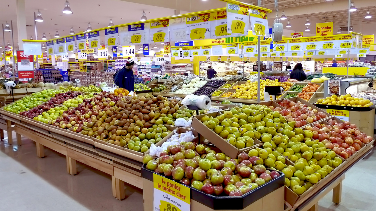 Fruits et légumes de l'épicerie Maxi.