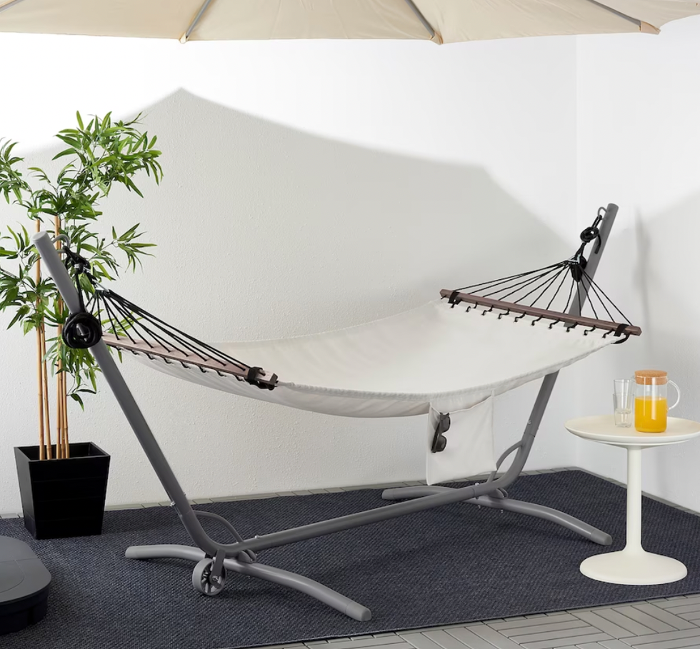 G\u00c5R\u00d6 Support hamac, ext\u00e9rieur, gris.