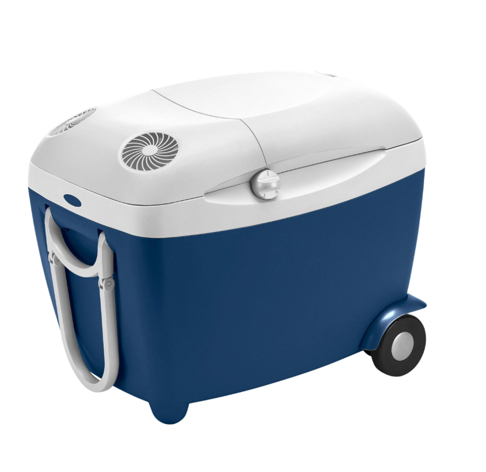 Glaci\u00e8re/r\u00e9chaud \u00e9lectrique thermo\u00e9lectrique sur roulettes Mobicool.