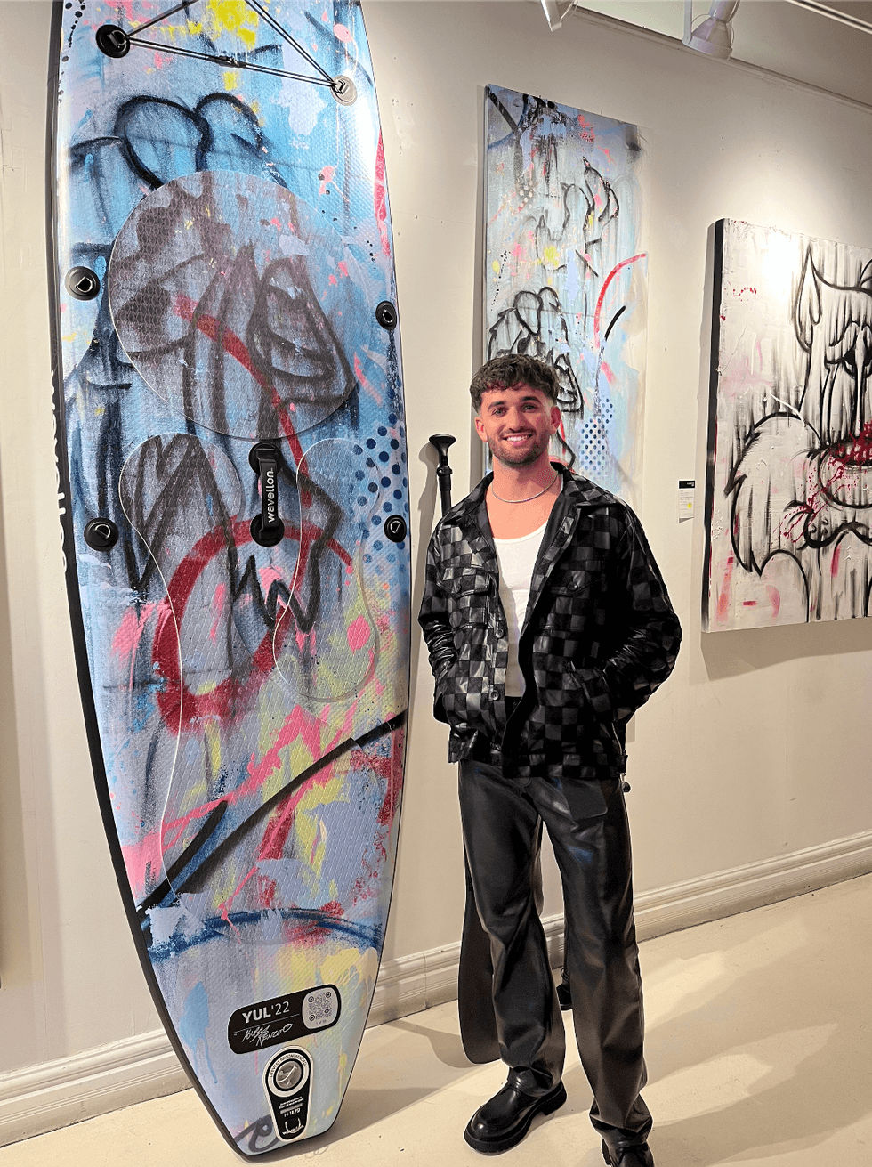 Hugo Renzo lors de son party priv\u00e9 \u00e0 Montr\u00e9al.