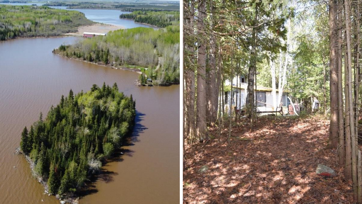 Île 33. Droite : Petit chalet.