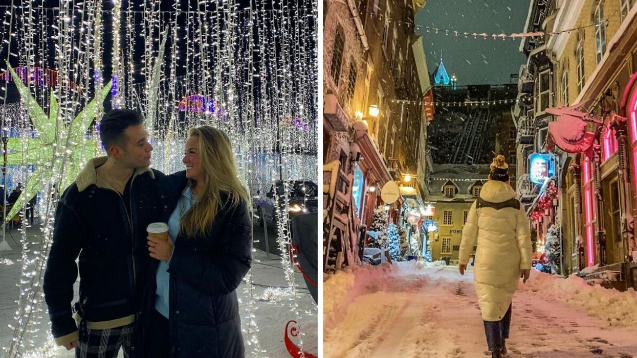 Illumi. Droite : Quartier Petit Champlain.