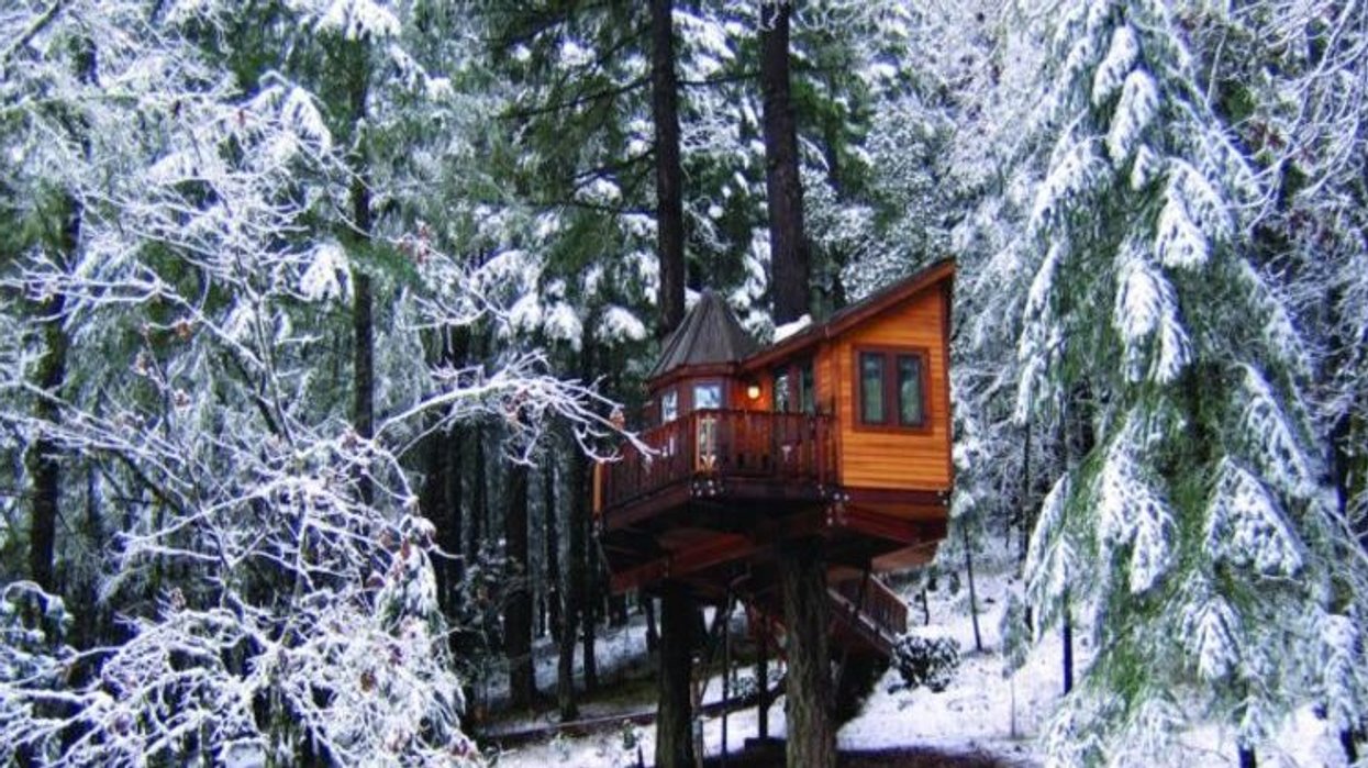Tu peux louer cette maison dans un arbre pour le parfait weekend cet hiver!