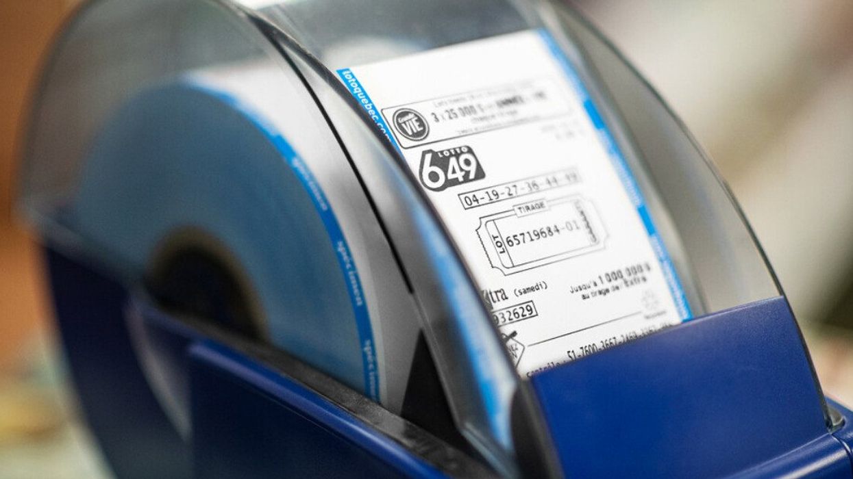 Imprimante d’un terminal de Loto-Québec.