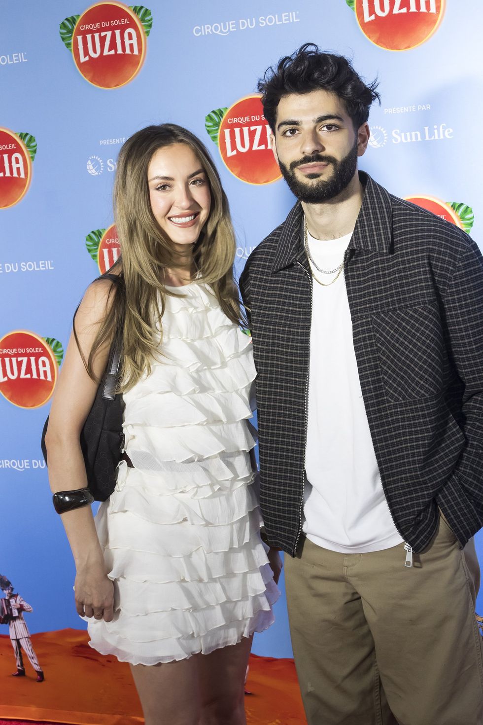 Isabelle Labrecque et Shahin Nadery sur le tapis rouge de Luzia du Cirque du Soleil.
