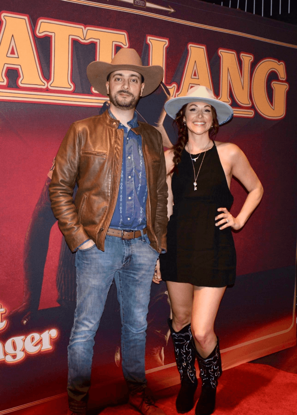 Isabelle Morin sur le tapis rouge \u00e0 la premi\u00e8re de Matt Lang.