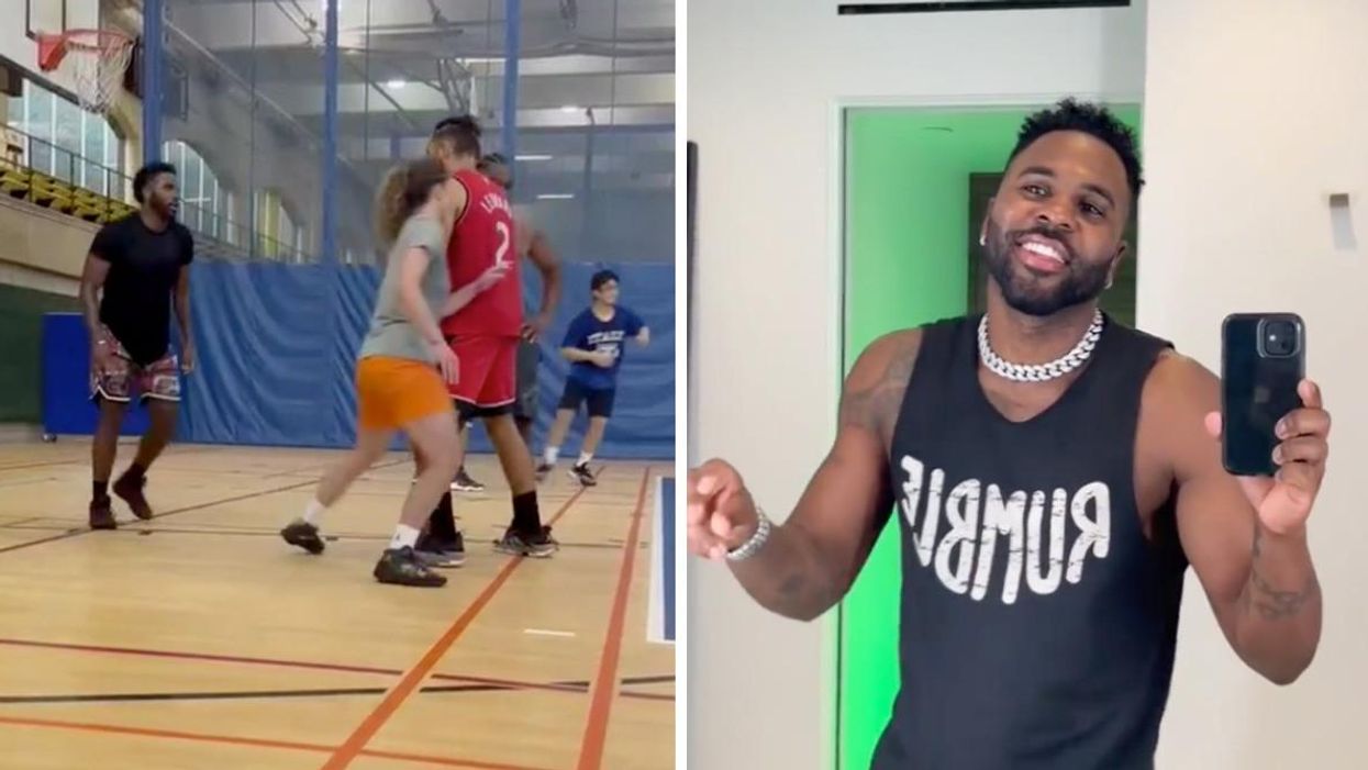 Jason Derulo à Montréal. Droite : Jason Derulo.