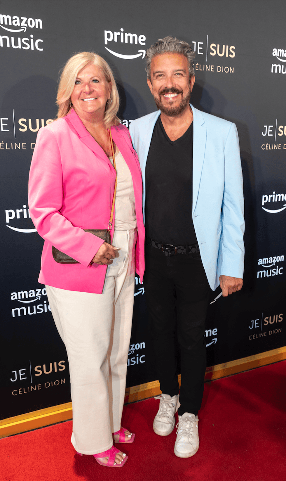 Jean Airoldi sur le tapis rouge de JE SUIS : C\u00c9LINE DION.