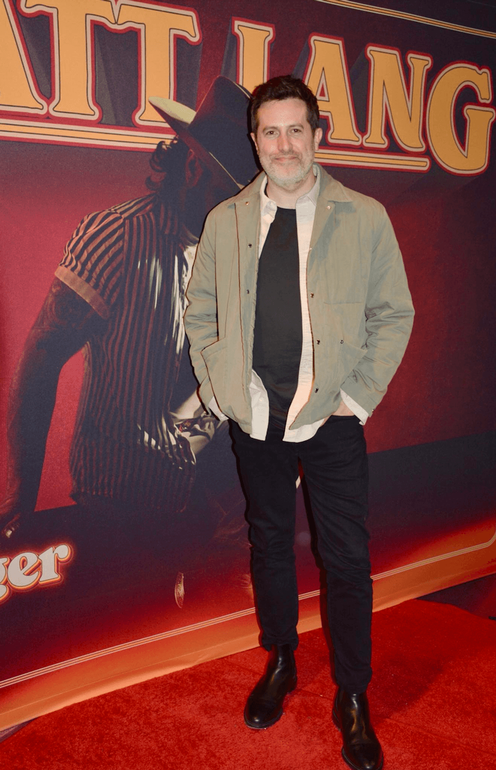 Jean-Philippe Dion sur le tapis rouge \u00e0 la premi\u00e8re de Matt Lang.