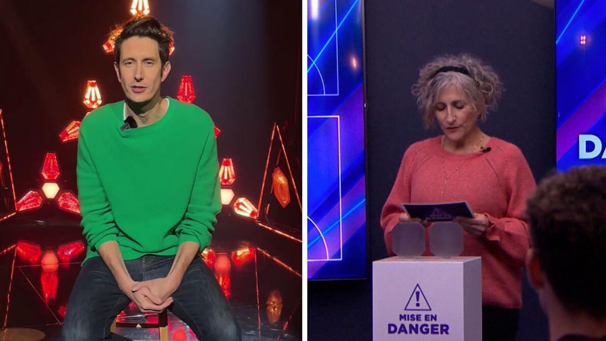 Jérémy Demay à Big Brother Célébrités. Droite : Nathalie Choquette à Big Brother Célébrités.