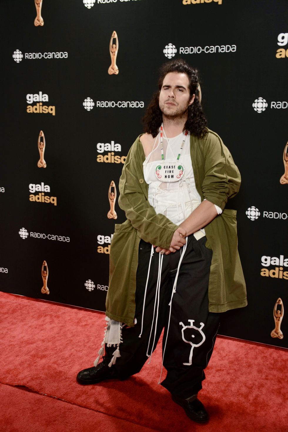 Jeremy Dutcher au Gala de l'ADISQ 2024.
