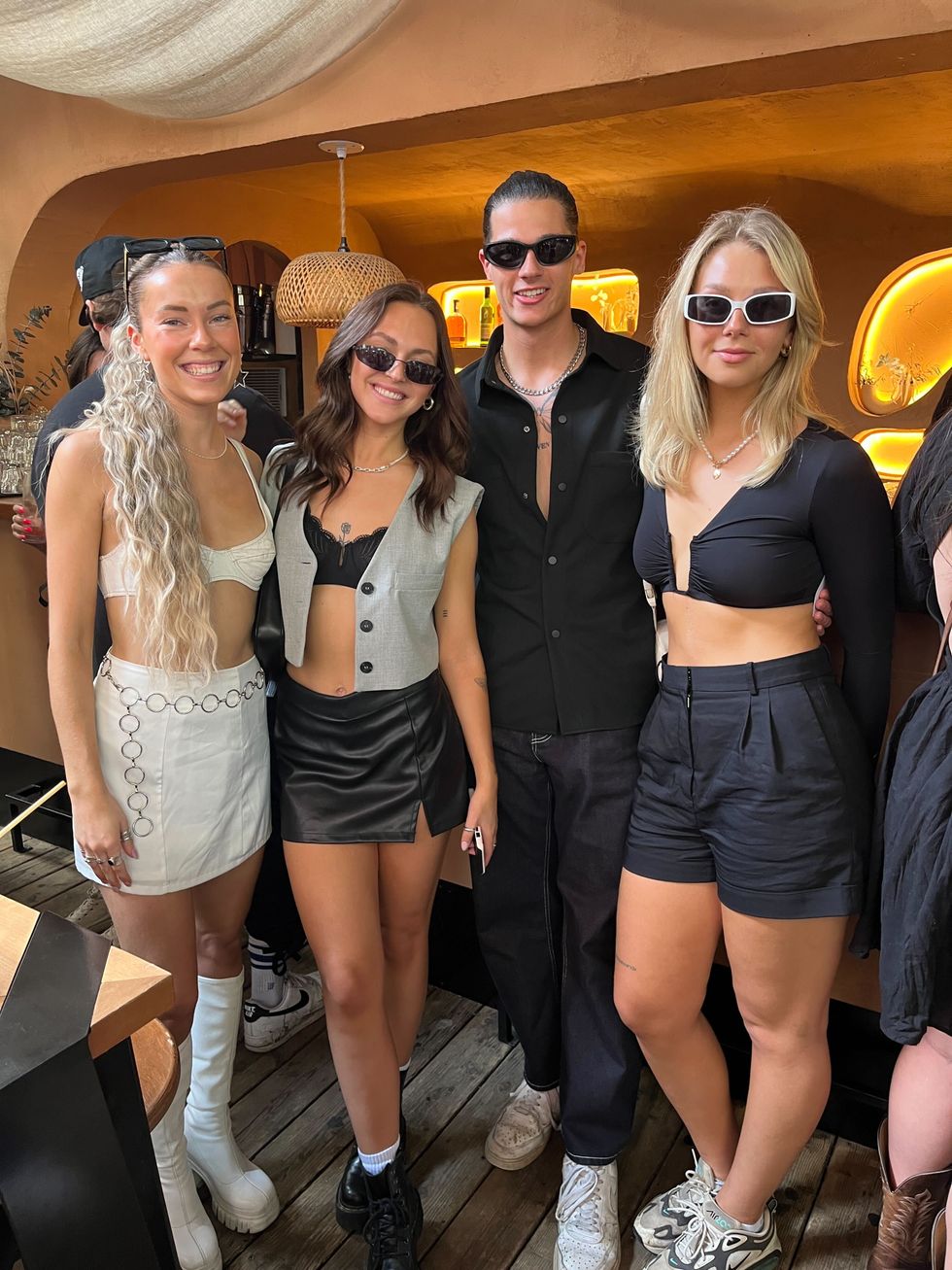 Jessica Roux, Alexane Pelletier, Michael Fortin et Gloria-Bella