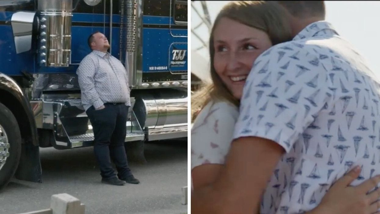 Jonathan de Coeur de trucker. Droite : Coraly de Coeur de trucker.