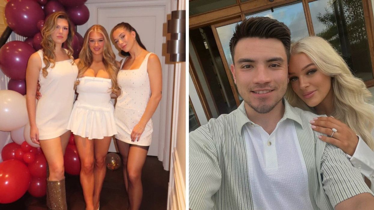 Jordan Leigh, Caitlin Fitzgerald et Daryanne Ayotte. Droite : Nick Suzuki et Caitlin Fitzgerald.