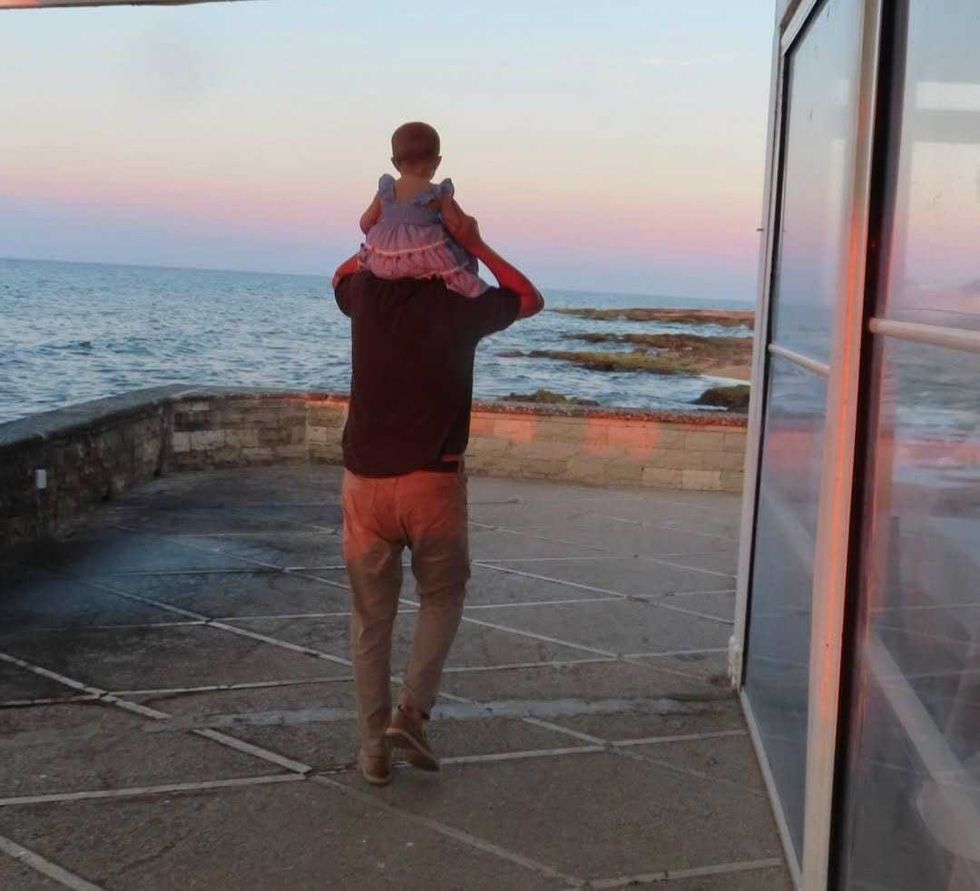 Josh Anderson et sa fille Stella.