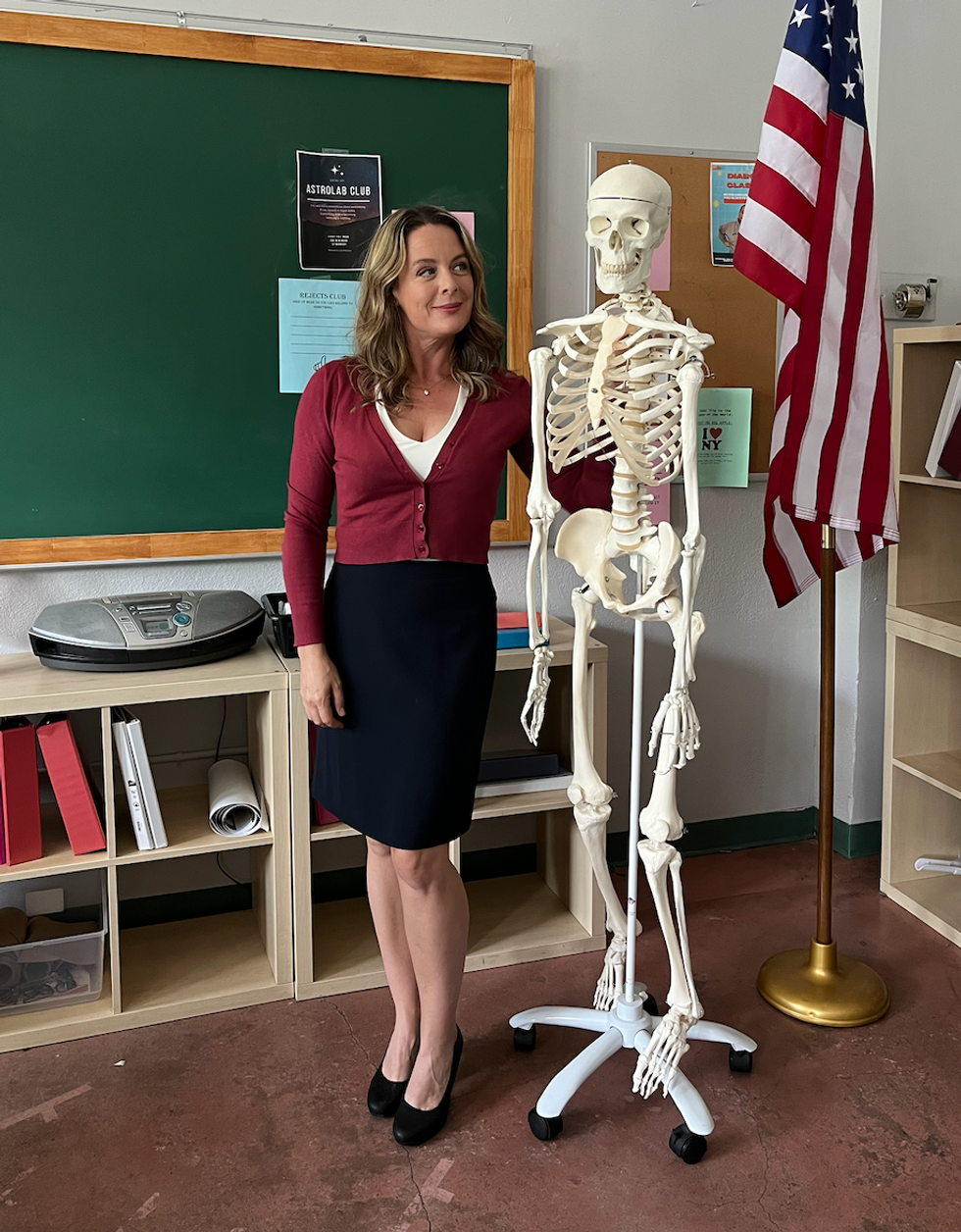 Julie Le Breton sur le plateau de Compl\u00e8tement Lyc\u00e9e.