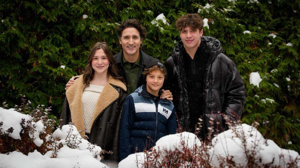 Justin Trudeau et sa famille.