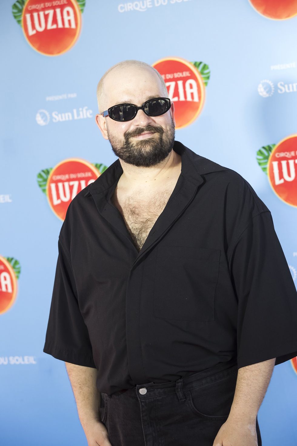 Karl Hardy sur le tapis rouge de Luzia du Cirque du Soleil.