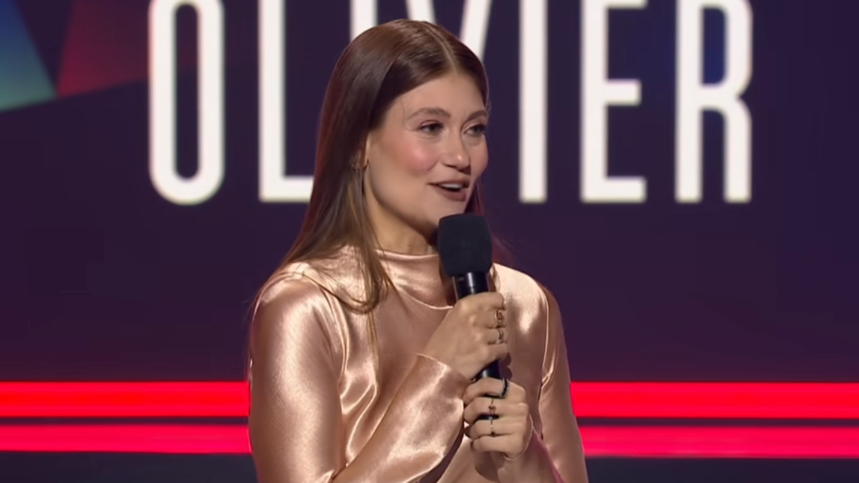 Katerine Levac à l’animation du Gala Les Olivier.