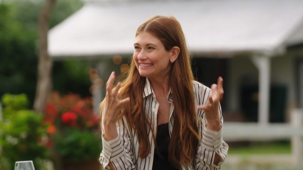 Katherine Levac à l'animation de L'amour est dans le pré.