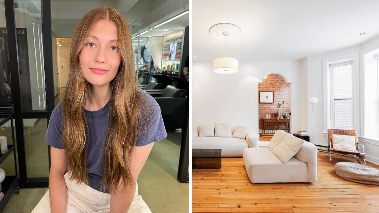 Katherine Levac. Droite : Maison de Katherine Levac.