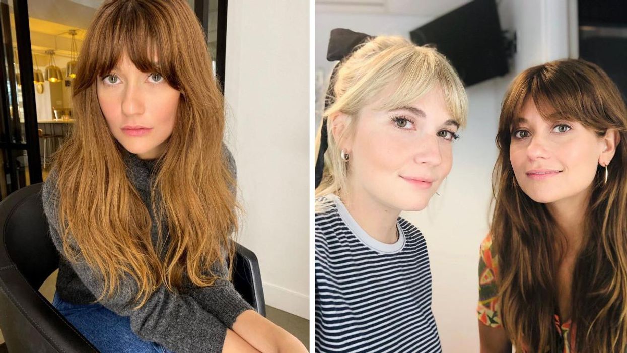 Katherine Levac. Droite : Rosalie Vaillancourt et Katherine Levac.