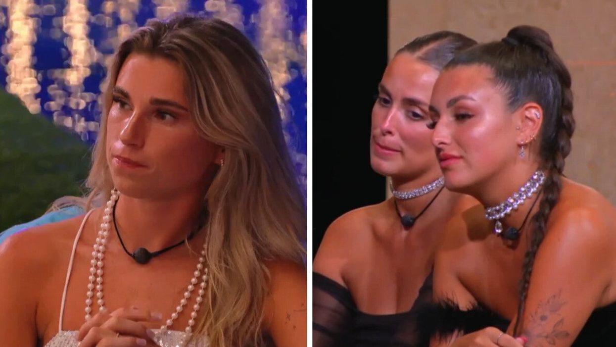 Kim de L'île de l'amour. Droite : Bianka et Lorie de L'île de l'amour.