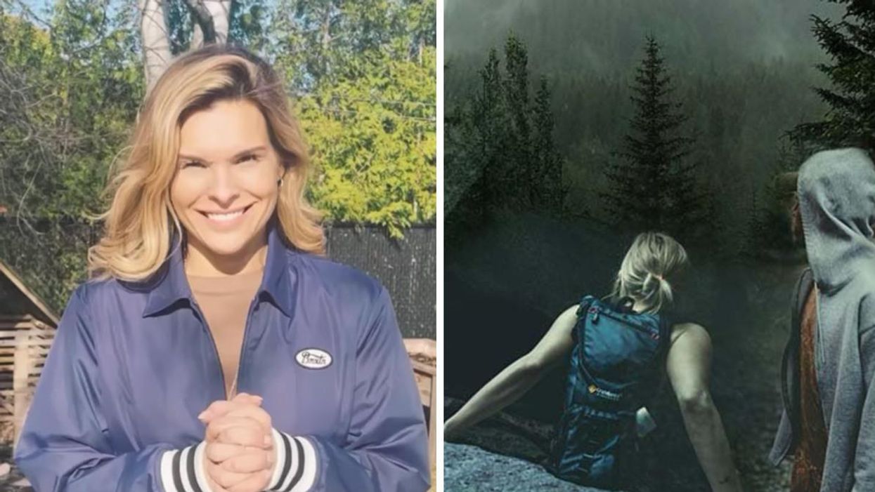 Kim Rusk pour la série Couples en survie à Canal Vie.