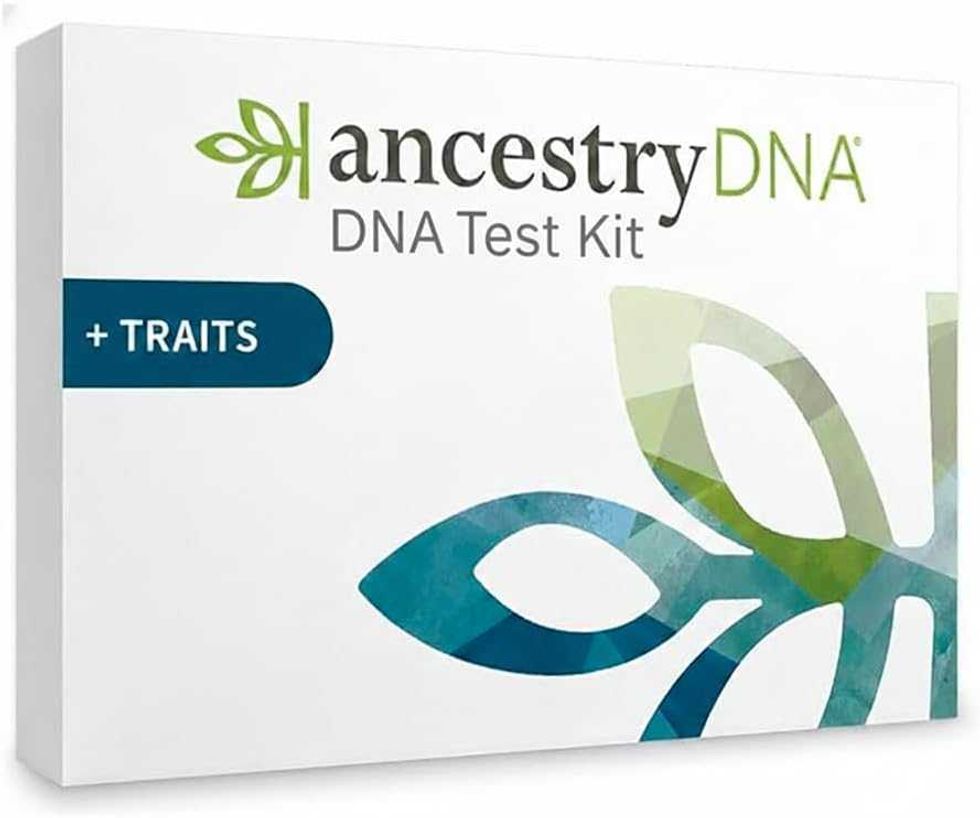 Kit de test ADN AncestryDNA avec analyse des origines et traits sur le site d'Amazon Prime.