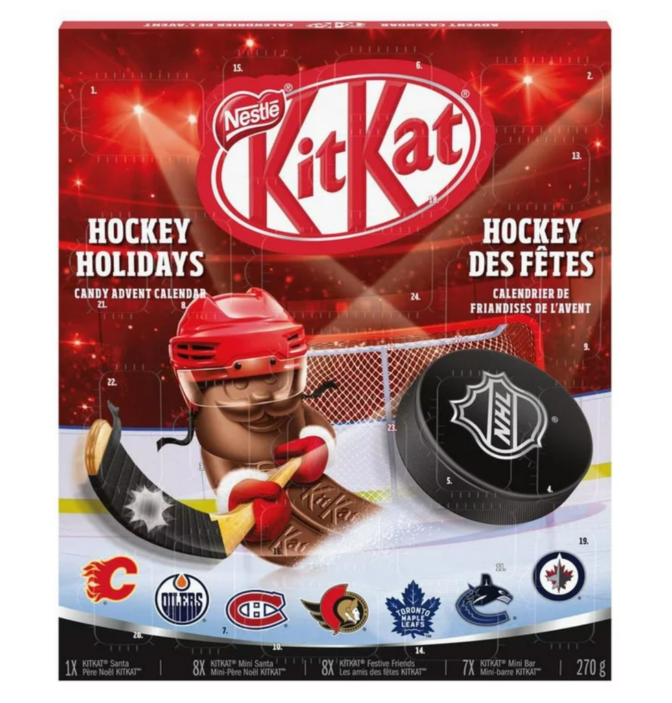 KITKAT Calendrier de l'avent LNH Hockey des F\u00eates