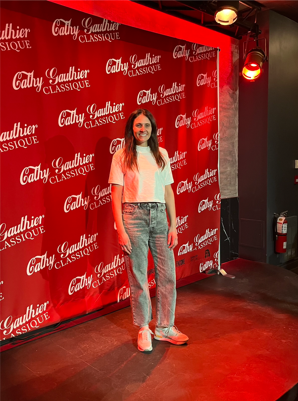 Korine C\u00f4t\u00e9 \u00e0 la premi\u00e8re de Cathy Gauthier.