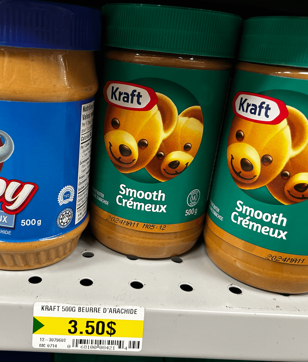 Kraft - Beurre d'arachide en vente au Dollarama de Ch\u00e2teauguay.
