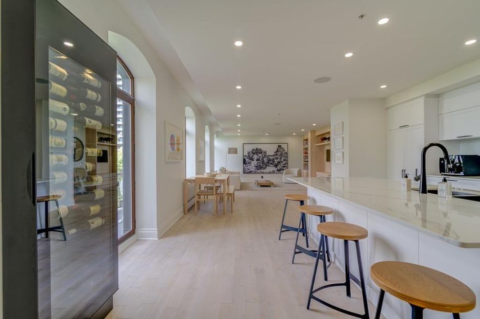 L'aire ouverte du penthouse.